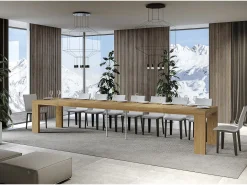 Mesa extensible 90x140/400 cm Roxell Premium Roble Natural