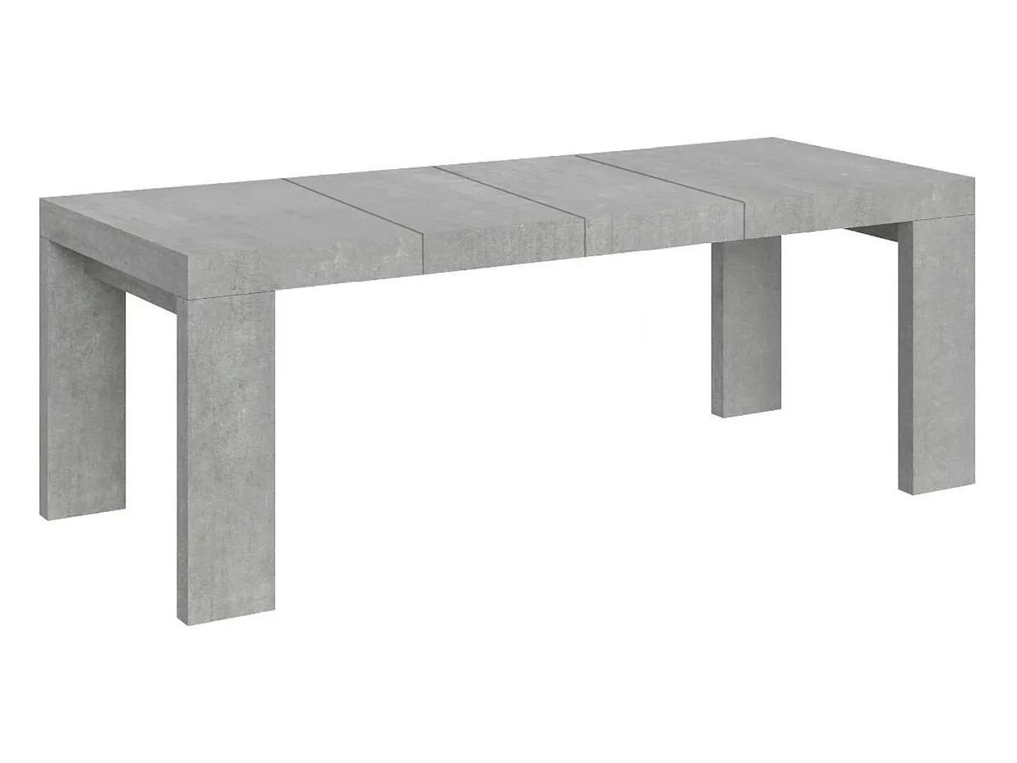 Mesa extensible 180/284x90 cm Roxell Premium cemento