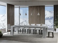 Mesa extensible 180/284x90 cm Roxell Premium cemento