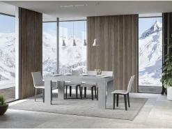Mesa extensible 90x160/420 cm Roxell Premium Cemento