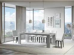 Mesa extensible 90x140/400 cm Roxell Premium Cemento