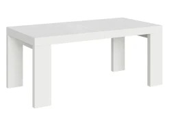 Mesa extensible 180/284x90 cm Roxell fresno blanco