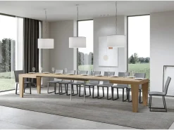 Mesa extensible 180/440x90 cm Spimbo roble natural