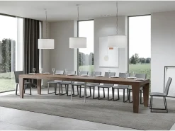 Mesa extensible 90x160/420 cm Spimbo Premium Nogal