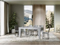 Mesa extensible 90x200/460 cm Spimbo Premium Cemento