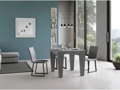 Mesa extensible 90/246x90 cm Spimbo cemento