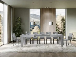Mesa extensible 200/460x90 cm Spimbo cemento