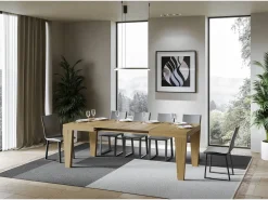 Mesa extensible 140/244x90 cm Spimbo roble natural