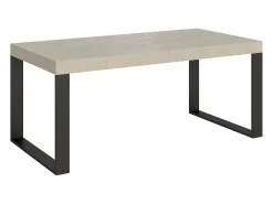 Mesa extensible 180/284x90 cm Tecno cachemira patas antracita