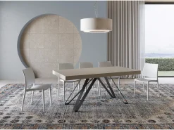 Mesa extensible 180/284x90 cm Terium cachemira patas antracita