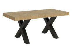 Mesa extensible 90x180/284 cm Traffic Roble Natural estructura Antracita