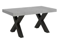 Mesa extensible 90x160/264 cm Traffic Cemento estructura Antracita