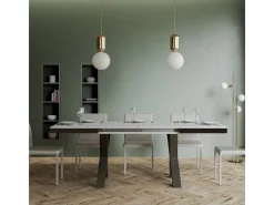 Mesa extensible 90x180/440 cm Traffic Evolution Fresno Blanco estructura Antracita