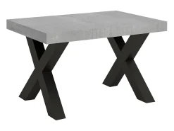 Mesa extensible 90x120/224 cm Traffic Cemento estructura Antracita