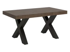 Mesa extensible 90x160/264 cm Traffic Nogal estructura Antracita