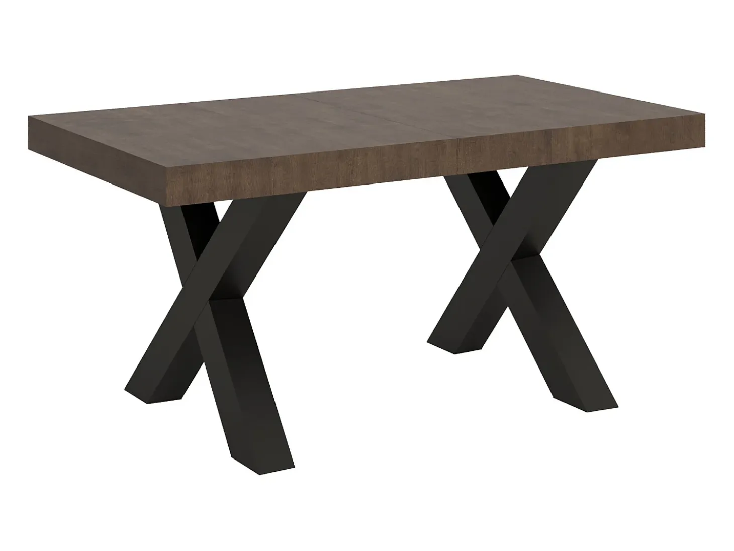 Mesa extensible 90x160/264 cm Traffic Nogal estructura Antracita
