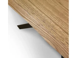 Mesa extensible 90x160/210 cm Versalux roble descortezado patas antracita