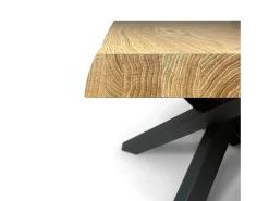 Mesa extensible 90x200/250 cm Versalux patas roble descortezado 4/B