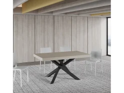 Mesa extensible 90x160/264 cm Volantis Premium cachemira patas antracita