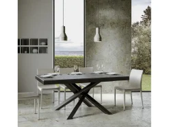 Mesa extensible 160/420x90 cm Volantis Evolution cemento estructura et patas antracita