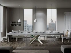 Mesa extensible 90x200/304 cm Volantis Premium Cemento estructura multicolor 4/A