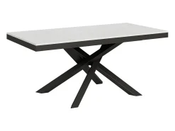 Mesa extensible 180/284x90 cm Volantis Evolution fresno blanco estructura et patas antracita