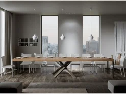 Mesa extensible 90x180/440 cm Volantis Premium Roble Natural estructura multicolor 4/C