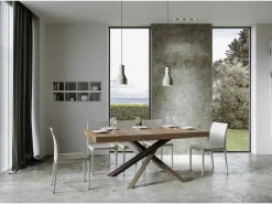 Mesa extensible 90x180/440 cm Volantis Premium Roble Natural estructura multicolor 4/C