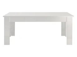 Mesa extensible 160-210x90cm blanca de diseño moderno para salón y cocina Jesi Long