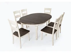 Mesa extensible 122-167x76x122 cm marrón Avola AV1706-66