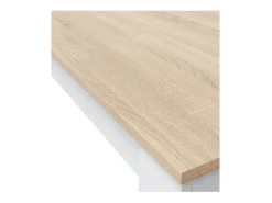 Mesa Fija Cocina Cloe Auxiliar Roble/Blanco 78x109x67 cm