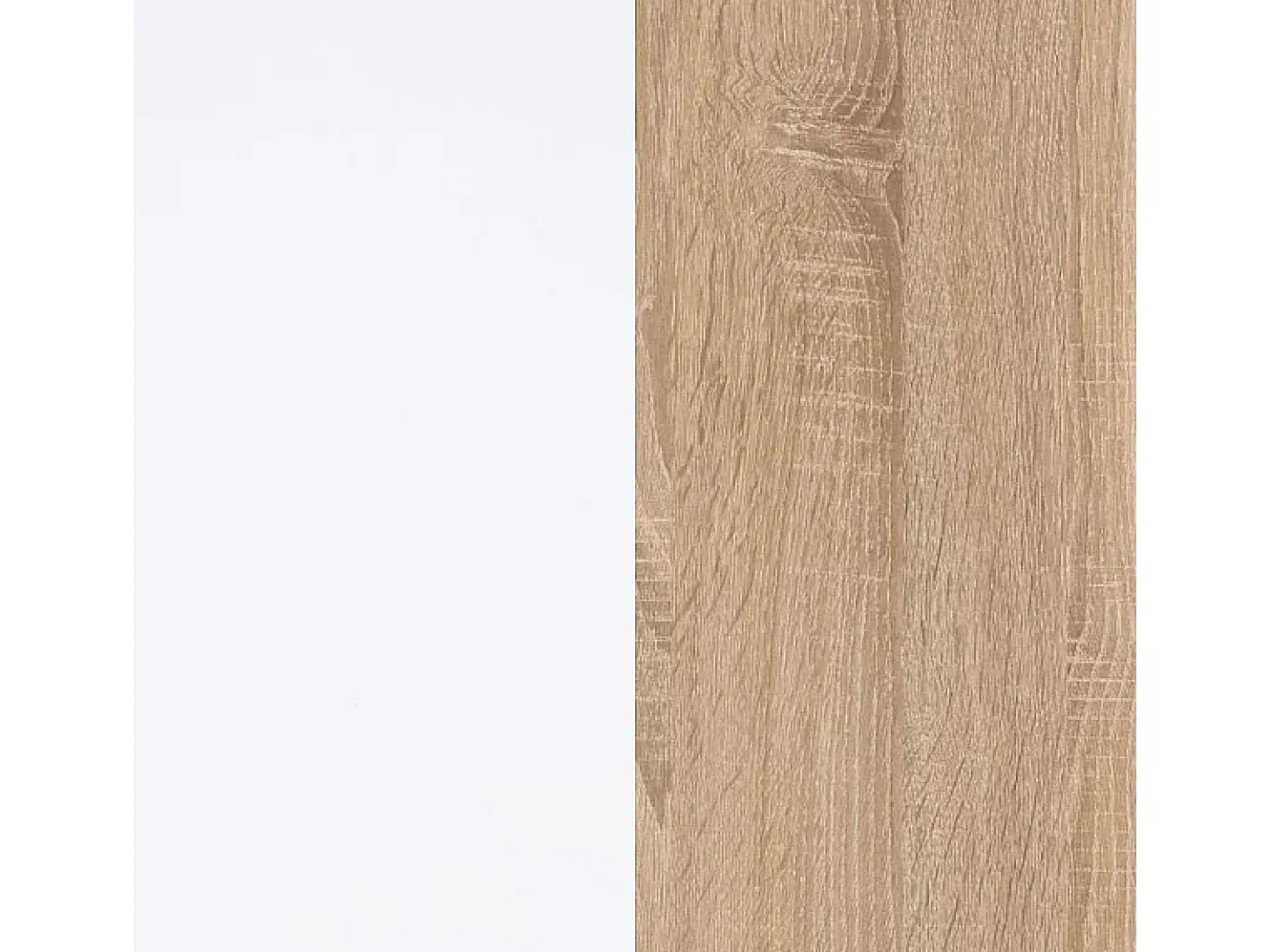 Mesa Fija Cocina Cloe Auxiliar Roble/Blanco 78x109x67 cm