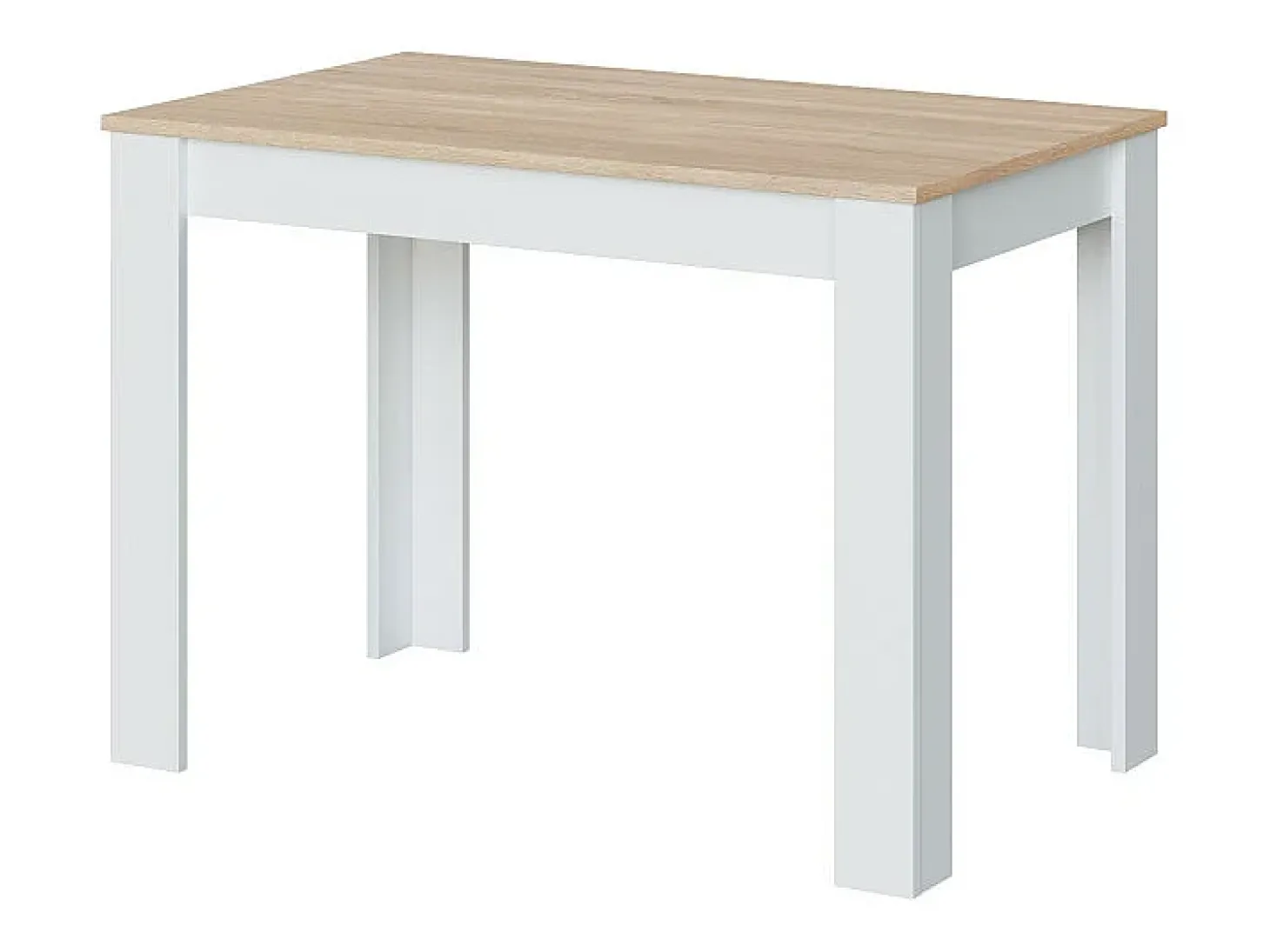 Mesa Fija Cocina Cloe Auxiliar Roble/Blanco 78x109x67 cm
