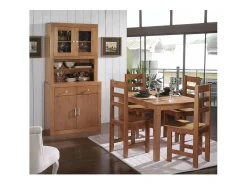 Mesa fija de comedor en Madera Maciza 73 cm(alto)120 cm(ancho)80 cm(largo)