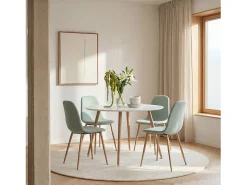 Mesa fija de Madera Blanco 75 x 120- Lyss