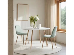 Mesa fija de Madera Blanco 75 x 120- Lyss