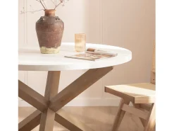 Mesa fija de Madera Blanco 76 x 120- Isak