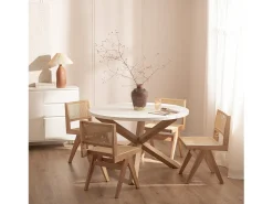 Mesa fija de Madera Blanco 76 x 120- Isak