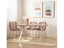 Mesa fija de Madera Natural 75 x 135- Parks
