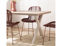Mesa fija de Madera Natural 75 x 135- Parks