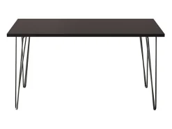 Mesa FISK 138 x 80 cm para cocina, salón, comedor Negro