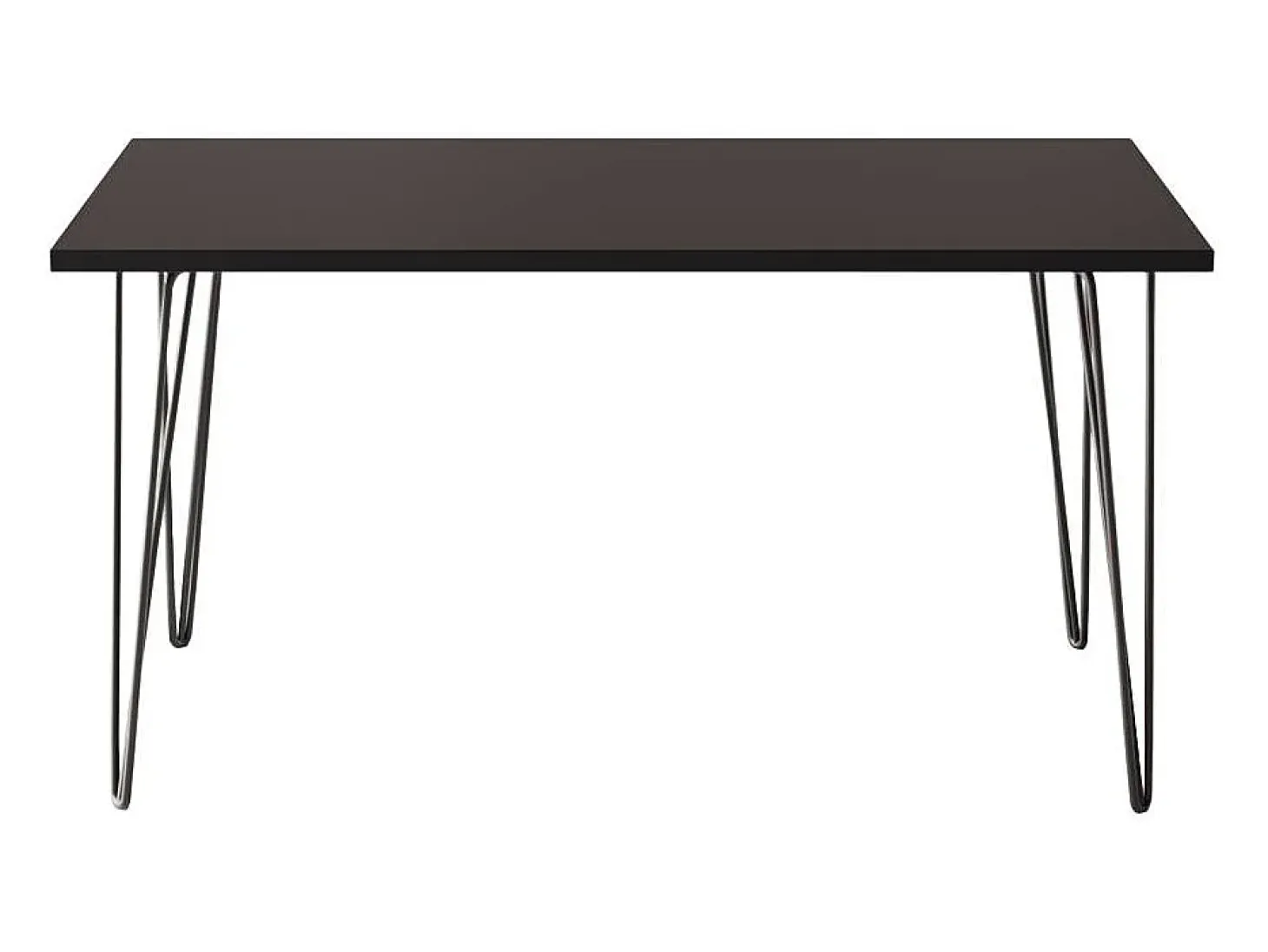 Mesa FISK 138 x 80 cm para cocina, salón, comedor Negro