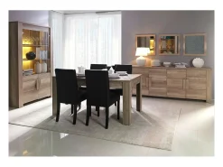 Mesa no extensible 160 cm - Colección FARRA - roble claro