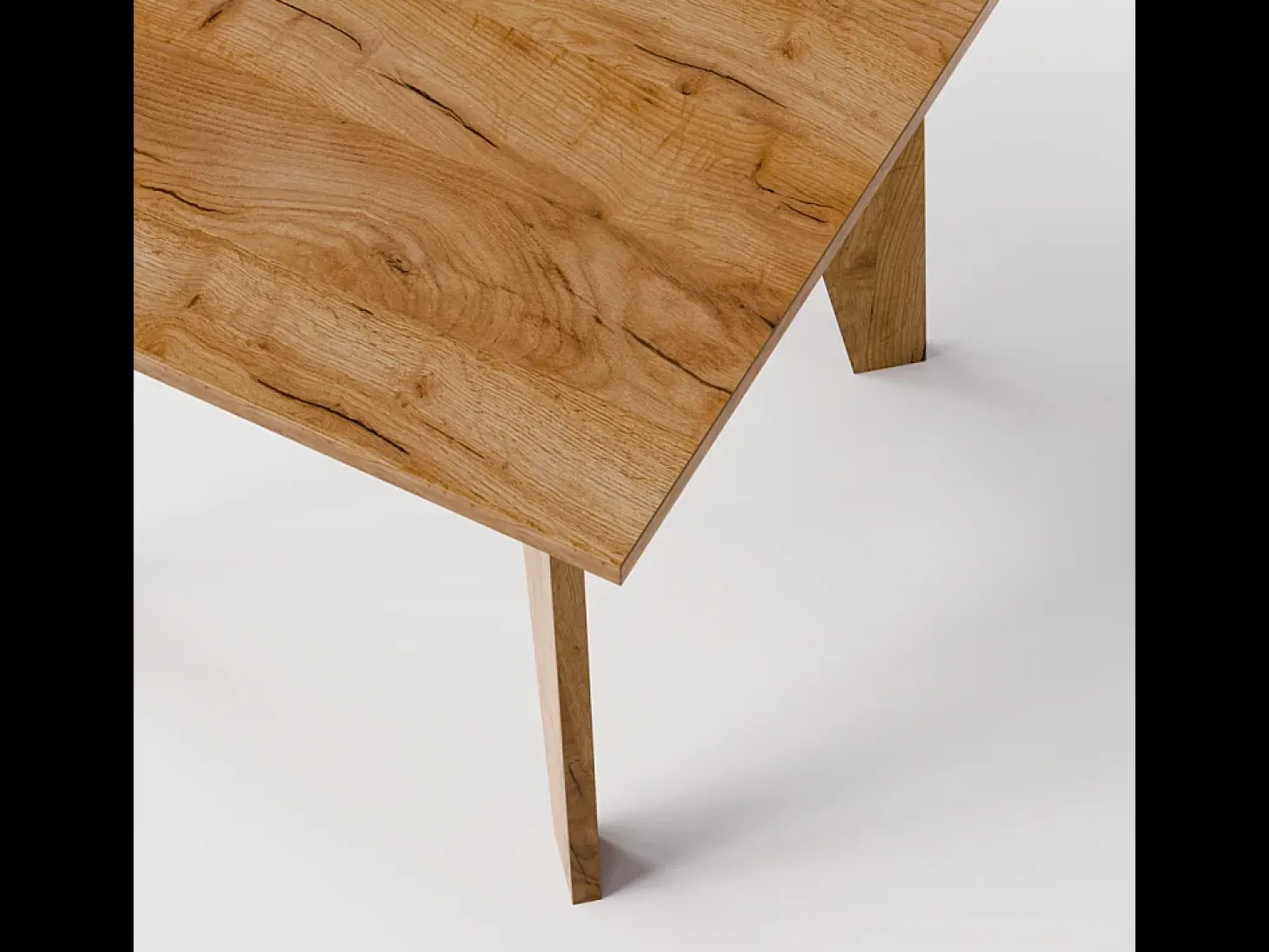Mesa OLEN 90x90 cm para cocina, salón, comedor Roble Craft