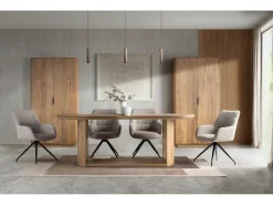 Mesa ovalada fabricada en madera de mango 210 cm