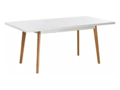 Mesa para cocina, comedor Md-Capileira extensible acabado blanco, 140/180cm(ancho) 75cm(al
