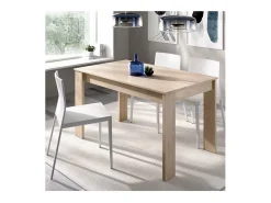 Mesa para salón fija Harley acabado natural, 77 cm(alto)138,5cm(ancho)81 cm(largo)