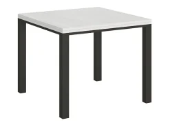 Mesa plegable pequeña cuadrada 90x90/180 cm Dova-Color Marrón