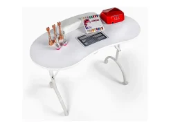 Mesa plegable portátil para manicura y reconstrucción de uñas Easynails - Blanco