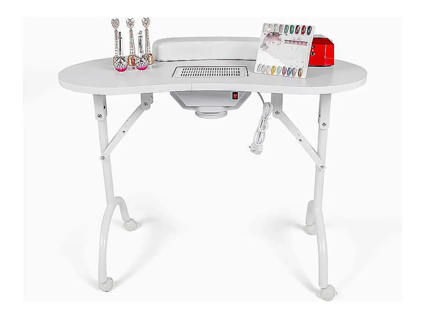 Mesa plegable portátil para manicura y reconstrucción de uñas Easynails - Blanco